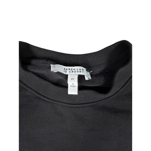 Derek Lam 10 Crosby Womens Size Small Black Puff Sleeve Sweater Cotton Pullover - Picture 3 of 7